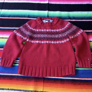 Tommy Hilfiger Fair Isle Cotton Lambswool Crewneck Sweater